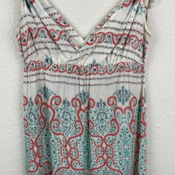 BILLBONG Womens 10 Beach Sundress Cover Up Tie Straps Multicolor Patterned - Picture 2 of 10